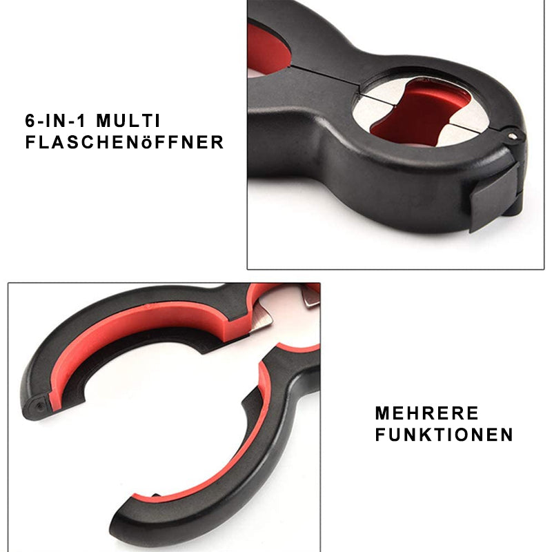 6 in1 Multifunktionale Tragbare Flaschenöffner