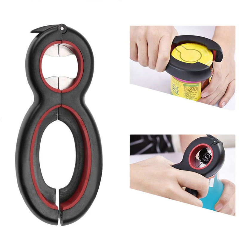 6 in1 Multifunktionale Tragbare Flaschenöffner