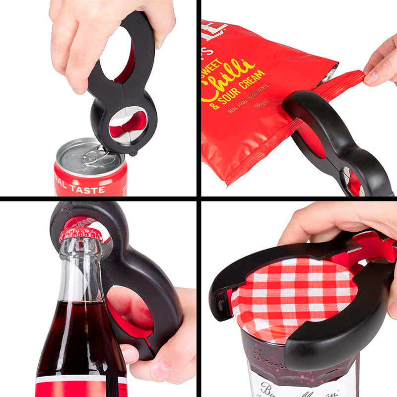 6 in1 Multifunktionale Tragbare Flaschenöffner