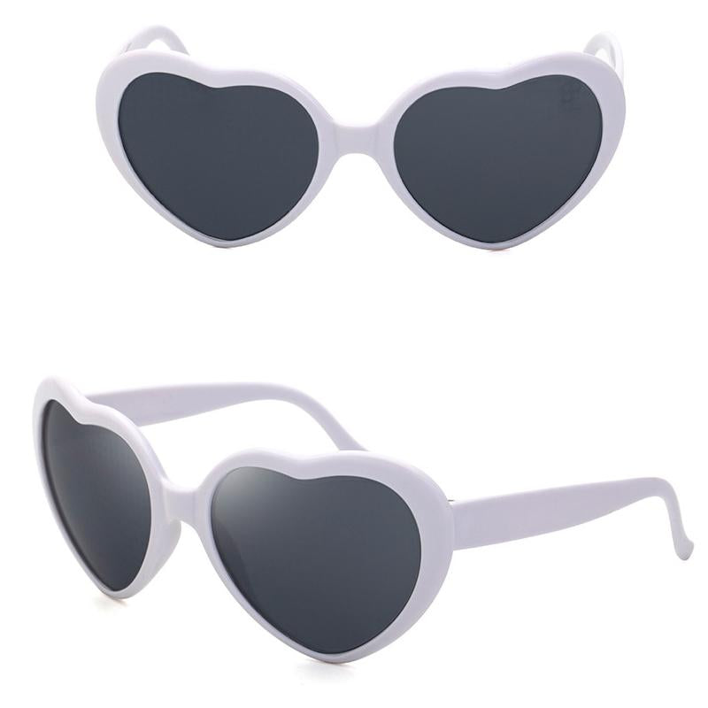 Große übergroße herzförmige Sonnenbrille für Frauen