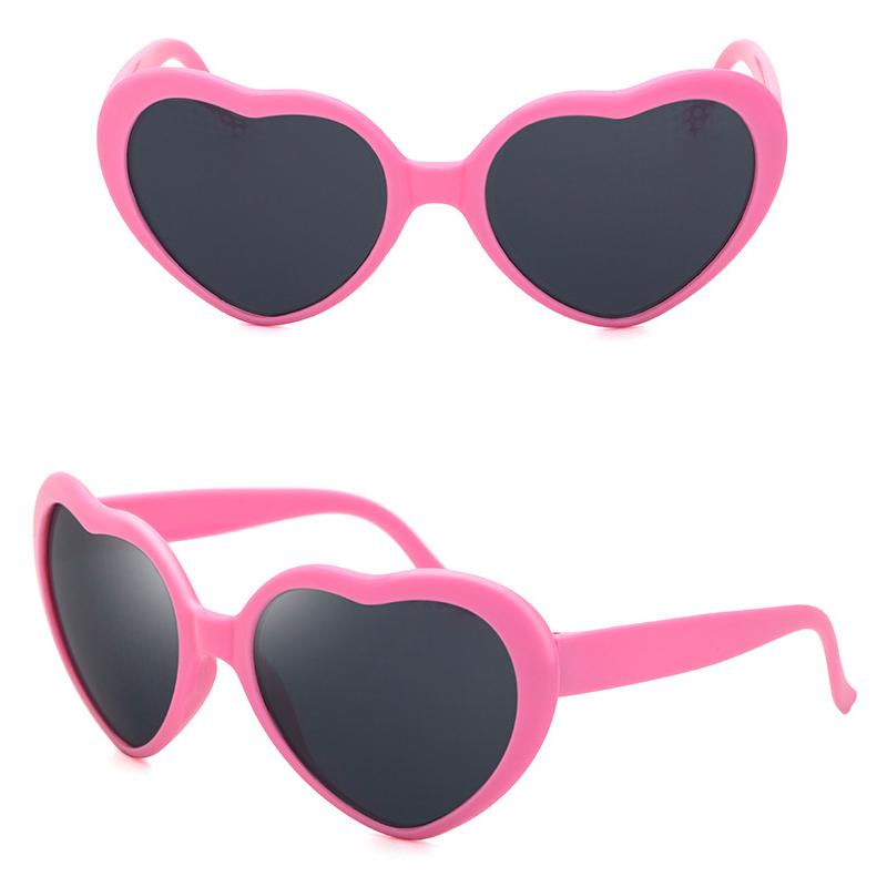 Große übergroße herzförmige Sonnenbrille für Frauen