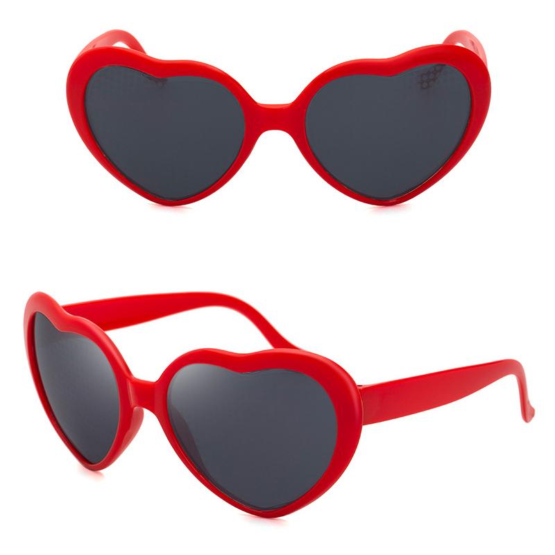 Große übergroße herzförmige Sonnenbrille für Frauen