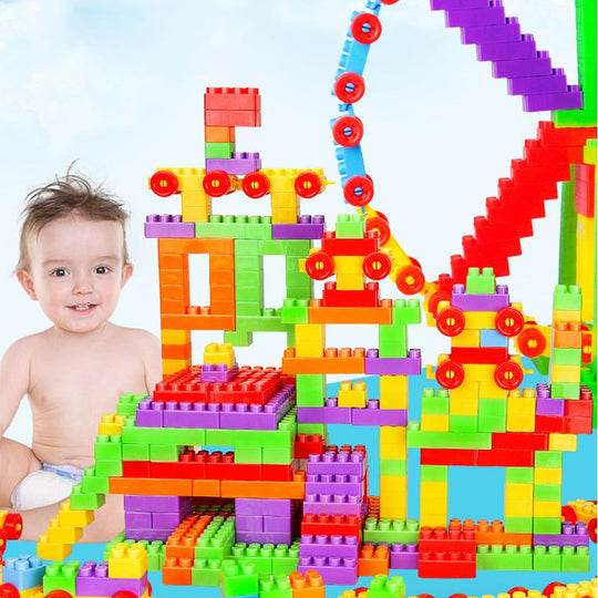 Kinder Lernspielzeug Großteilchenbaukasten