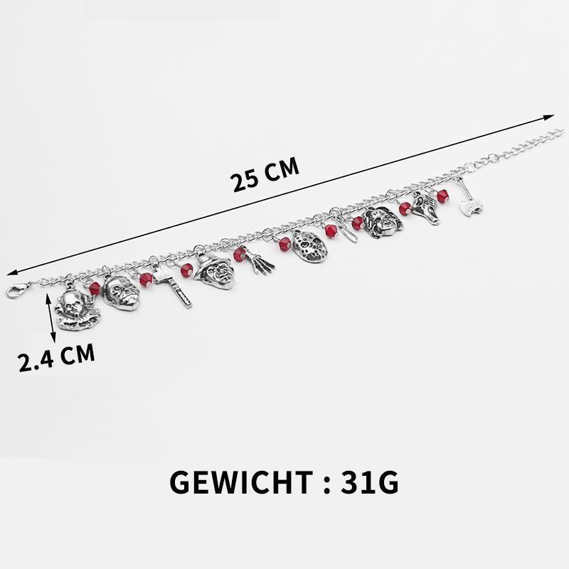 Horror inspiriertes Armband, perfekt für Halloween-Party