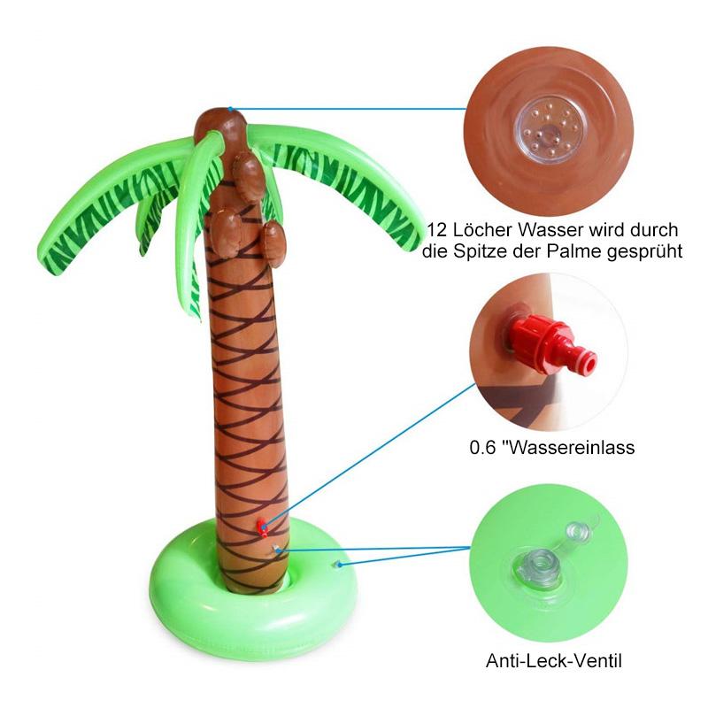 Aufblasbarer Wassersprüh-Kokosnussbaum