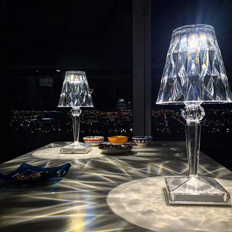 Kristall Diamant Tischlampe