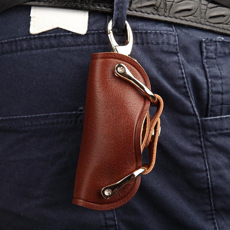 Schlüsselanhänger Lederhalter Tasche