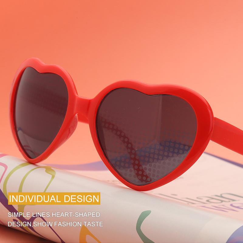 Große übergroße herzförmige Sonnenbrille für Frauen