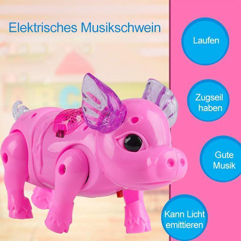 Gehendes Schwein mit Musik und Licht-elektrisches Spielzeug