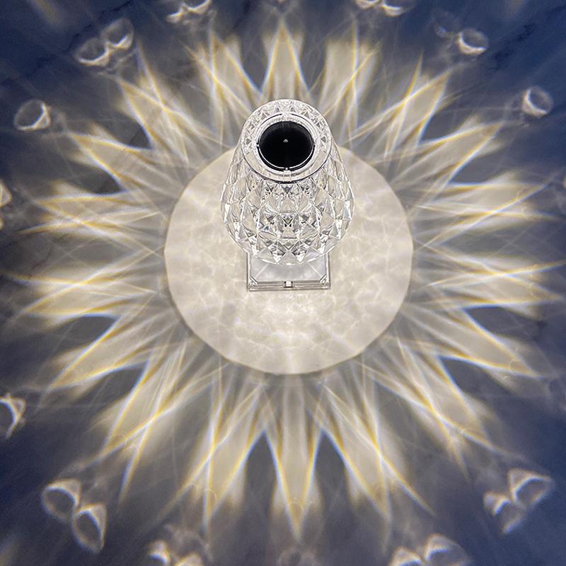 Kristall Diamant Tischlampe
