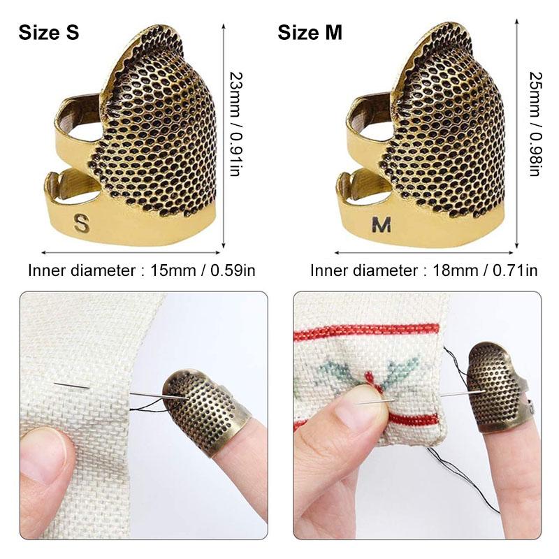 Nähen Fingerhut Fingerschutz （2er Pack）