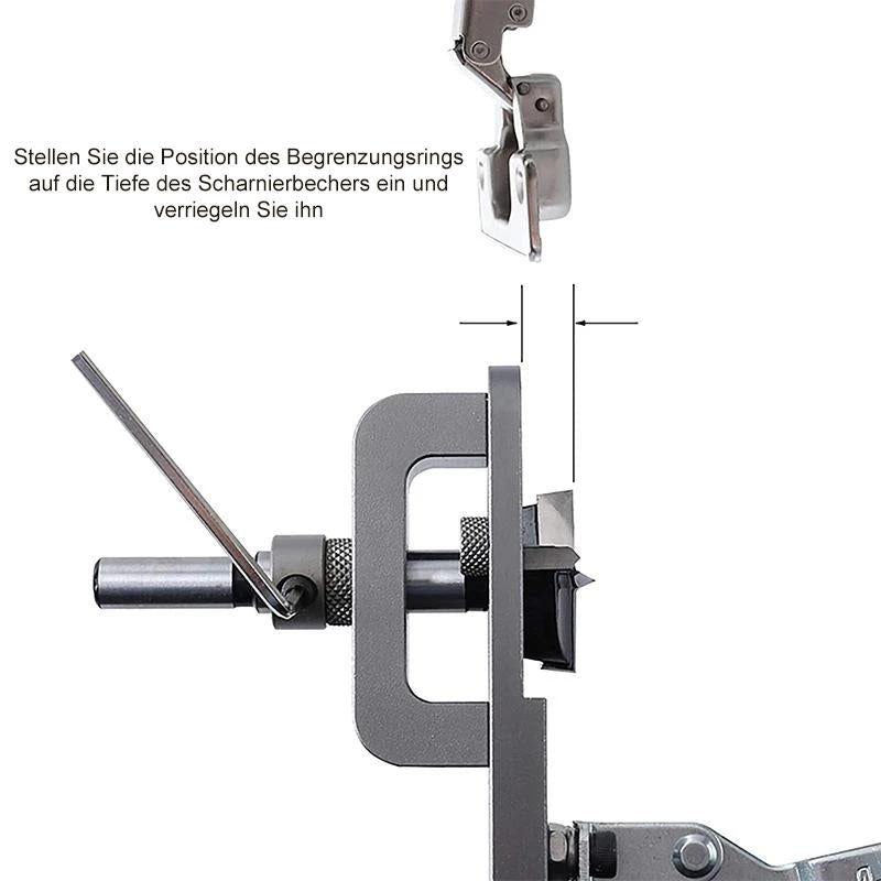 35mm / 1.37inches verdecktes Scharnier jig