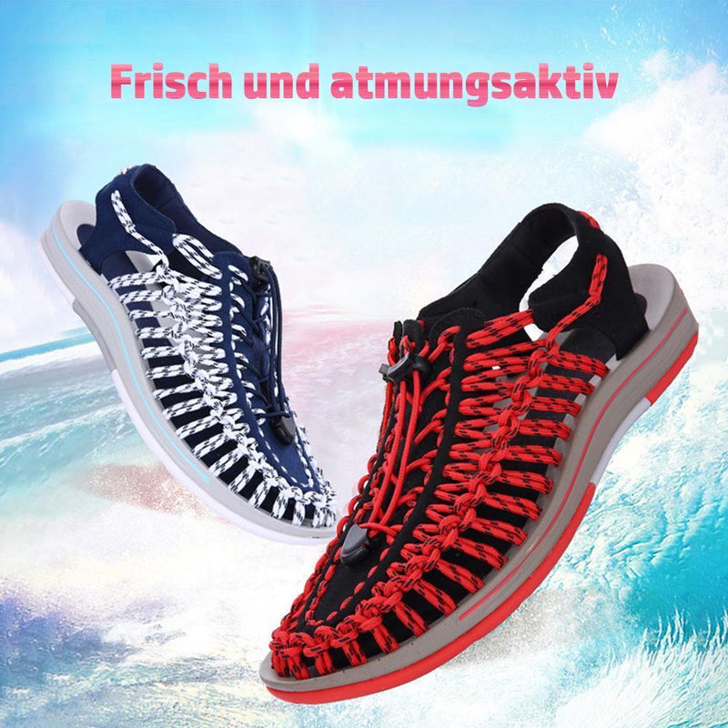 Männer Sommer gewobene Pantoffeln