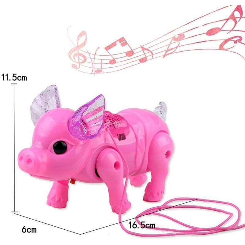 Gehendes Schwein mit Musik und Licht-elektrisches Spielzeug