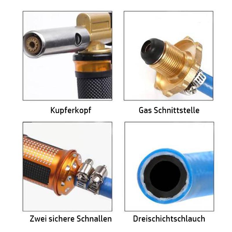 Professioneller Gas Schweißbrenner mit Schlauch