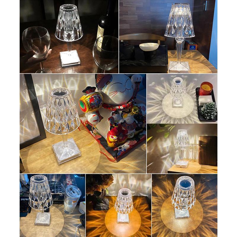 Kristall Diamant Tischlampe