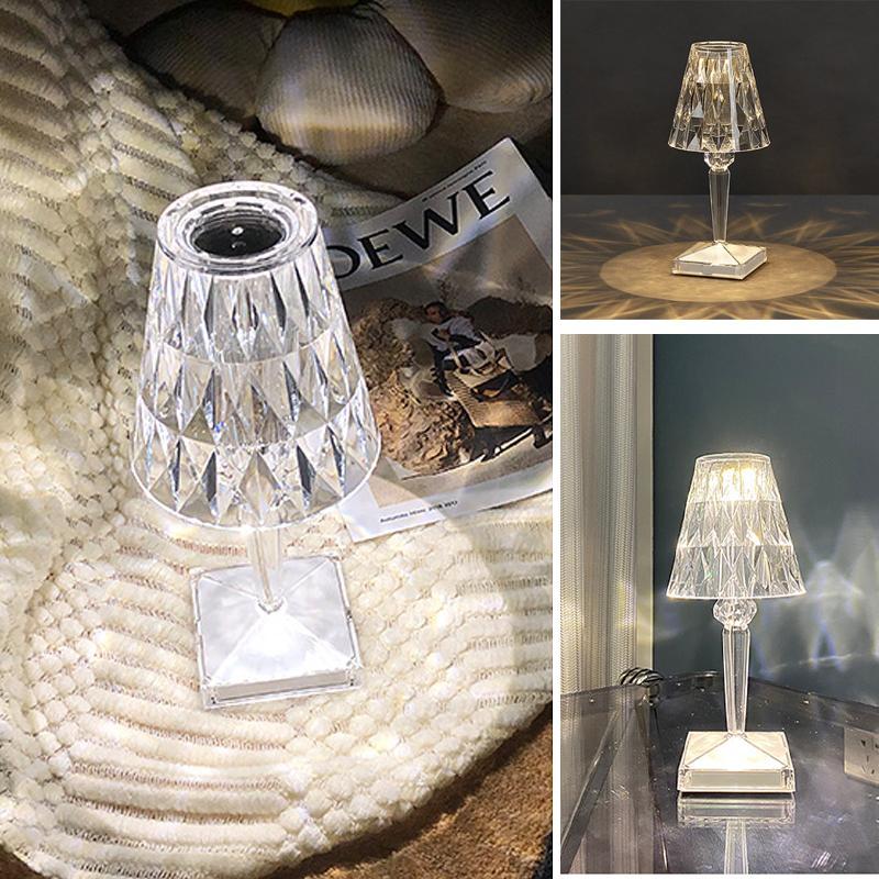 Kristall Diamant Tischlampe
