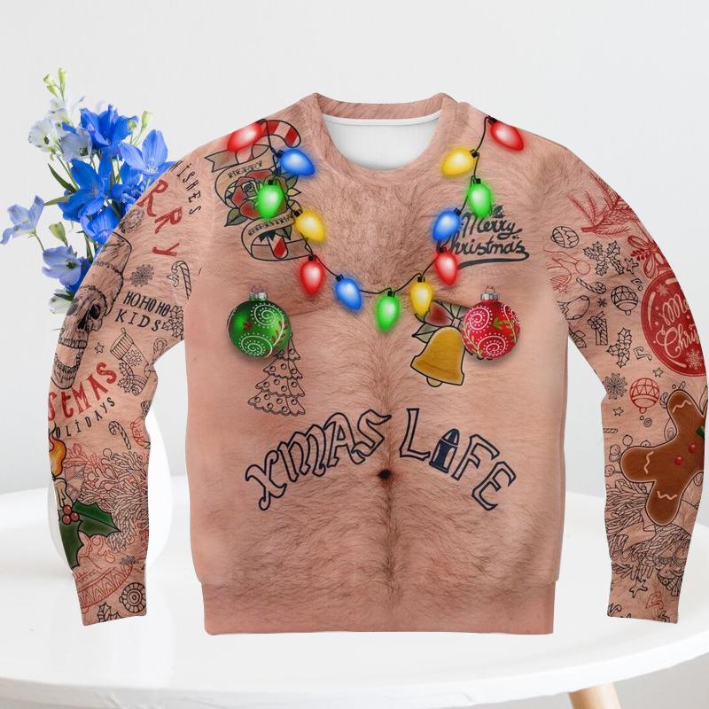 Sweatshirt mit Weihnachtsdruck