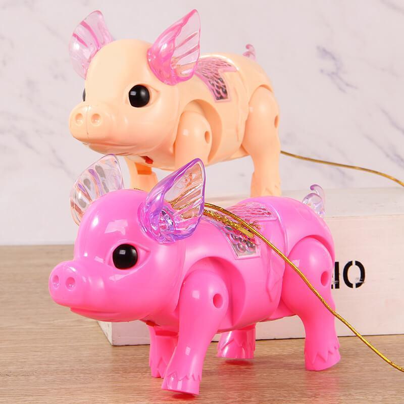 Gehendes Schwein mit Musik und Licht-elektrisches Spielzeug
