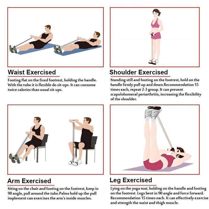 Multifunktion Einstellbare Sit-Up Bar Hilfsgerät/Pedal-Widerstand-Band