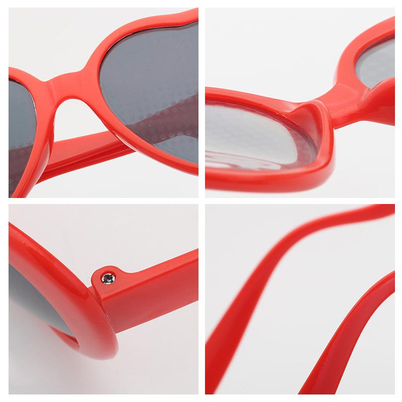 Große übergroße herzförmige Sonnenbrille für Frauen