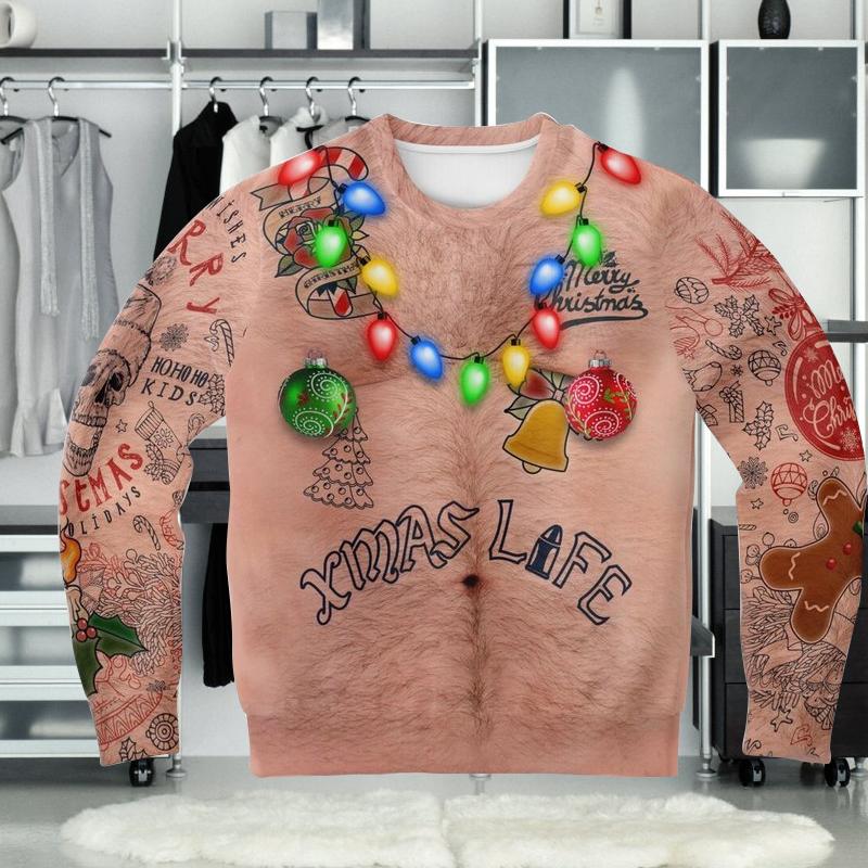 Sweatshirt mit Weihnachtsdruck