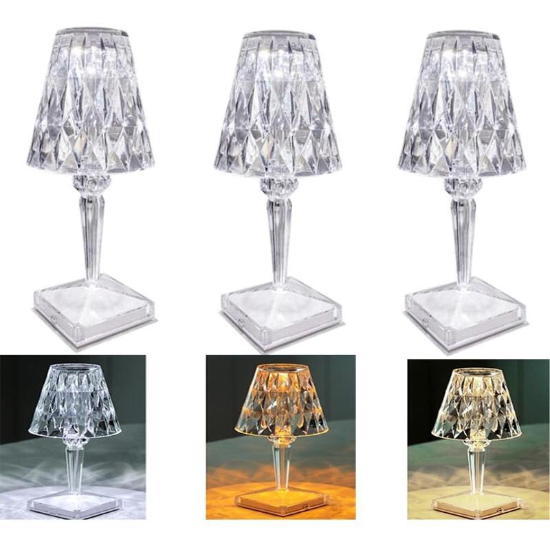 Kristall Diamant Tischlampe