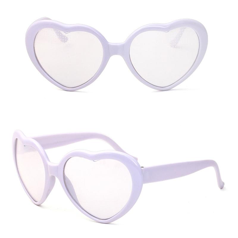 Große übergroße herzförmige Sonnenbrille für Frauen